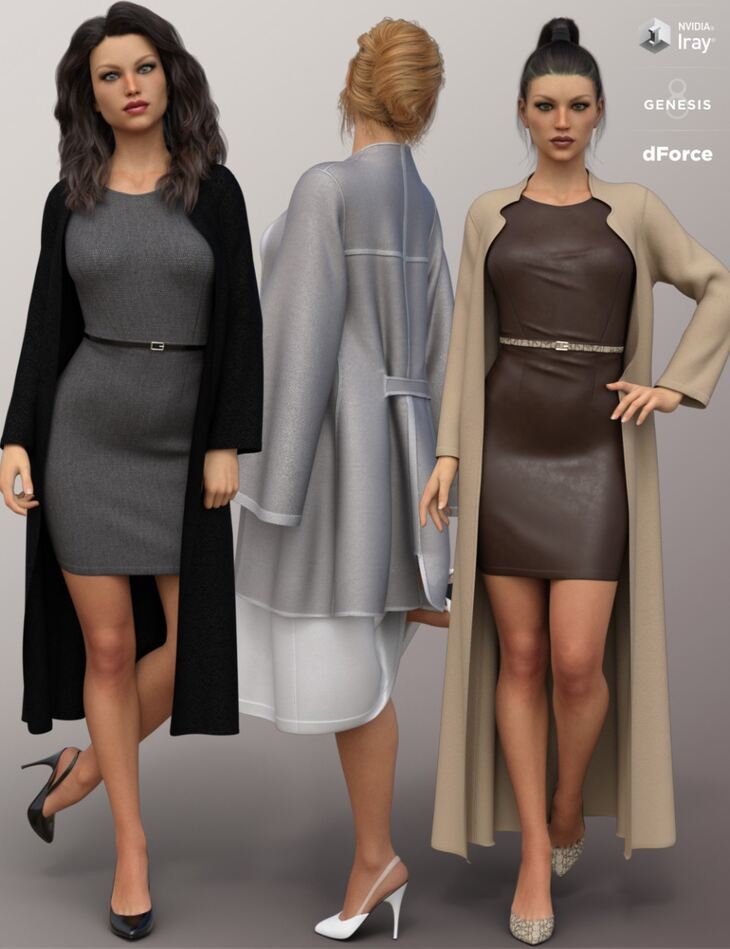 dForce Fashion Sophisticate Outfit for Genesis 8 Females 1736729608