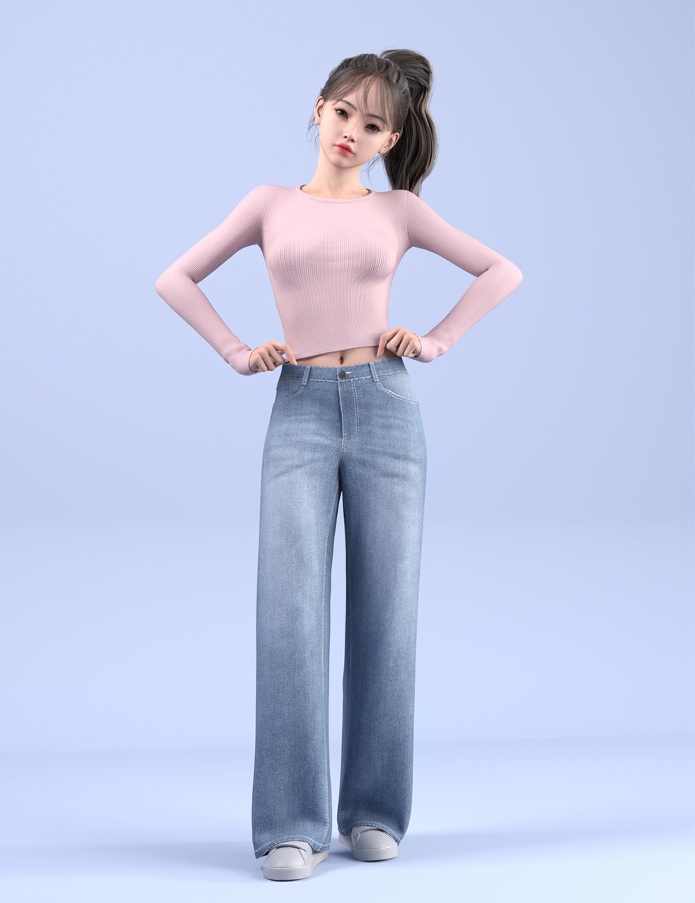 dforcehnc24loosedenimpantsoutfitforgenesis900maindaz3d 1736761399