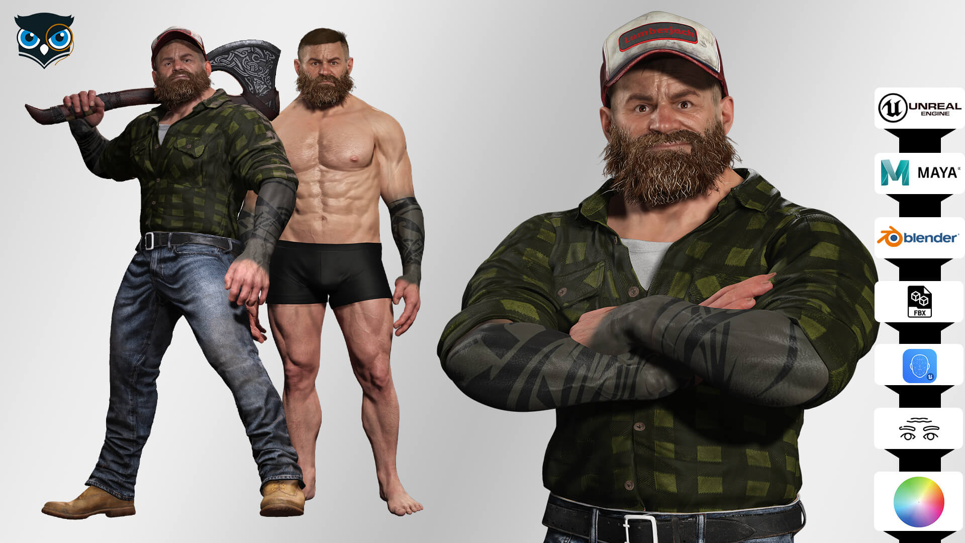 realistic man bearded lumberjack 01 1736947452