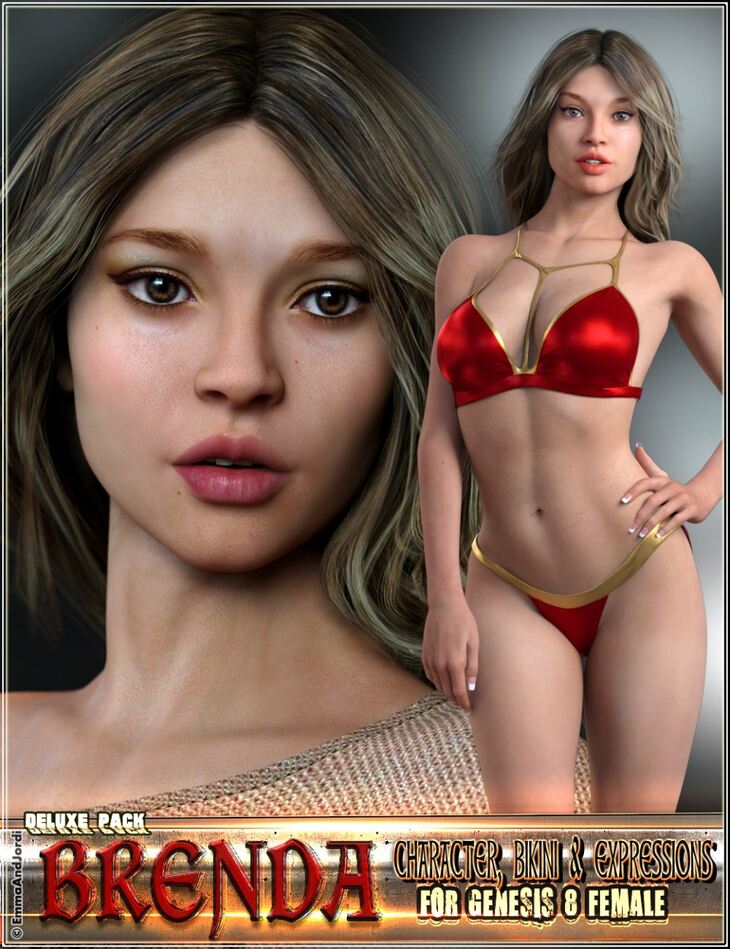 EJ Brenda Deluxe Pack For Genesis 8 Female (Repost)