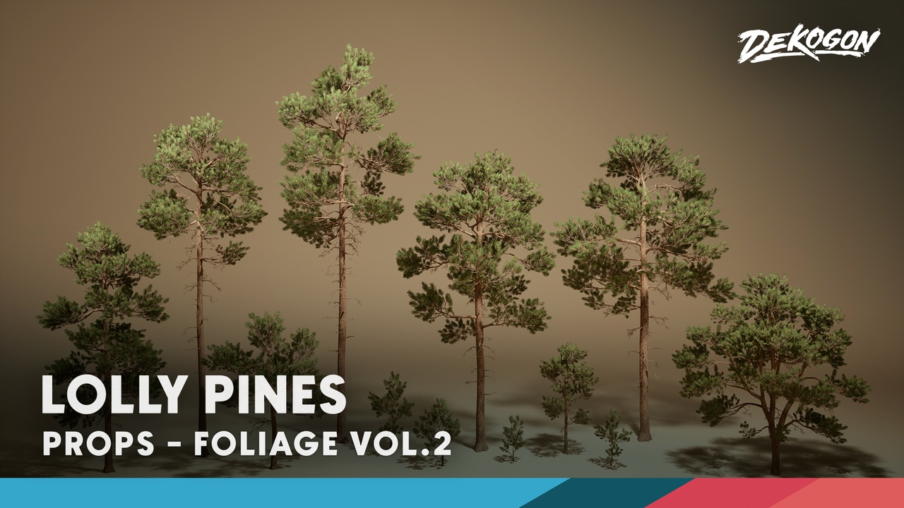 [UE5.1] Foliage VOL.2 - Pines (Nanite and Low Poly)