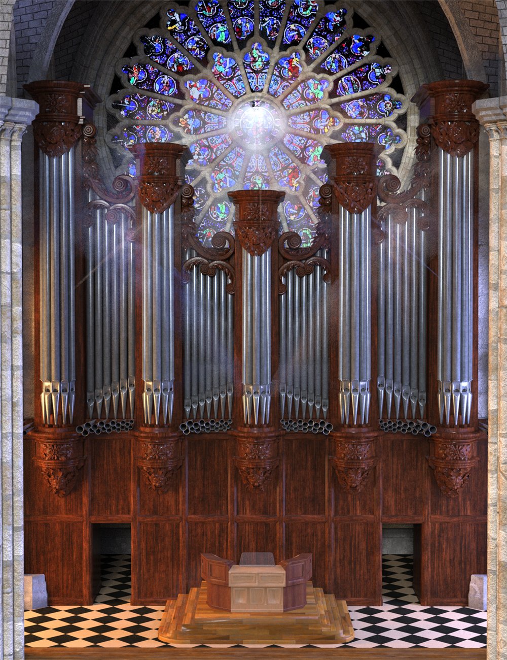 Grand Pipe Organ of Notre Dame 42 grandpipeorganofnotredame00maindaz3d 1739871287