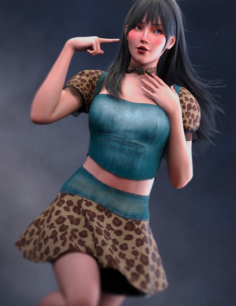 dforcelapompomoutfitforfemalegenesis9and800maindaz3d 1739956955