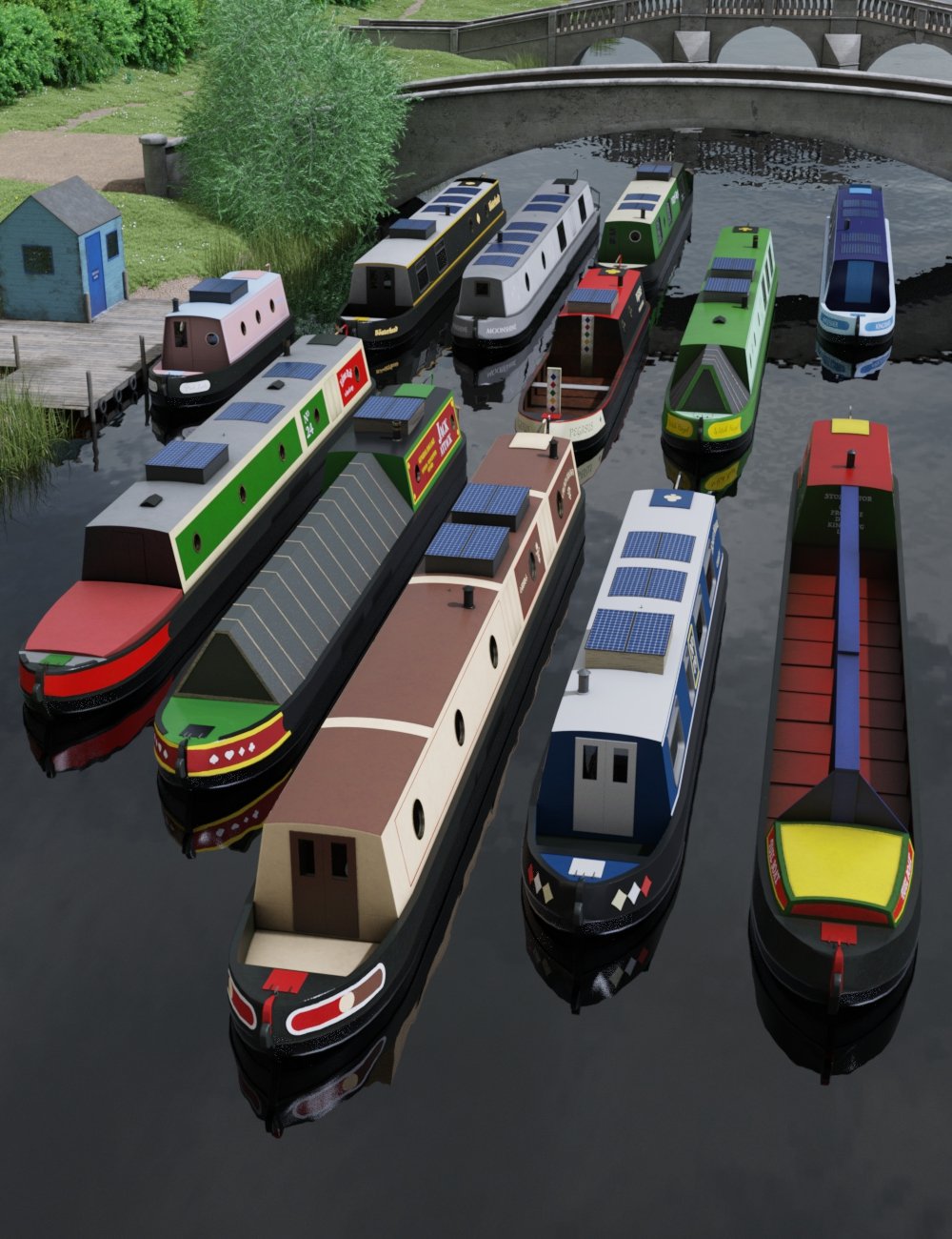 lowpolycanalboats00maindaz3d 1740042333