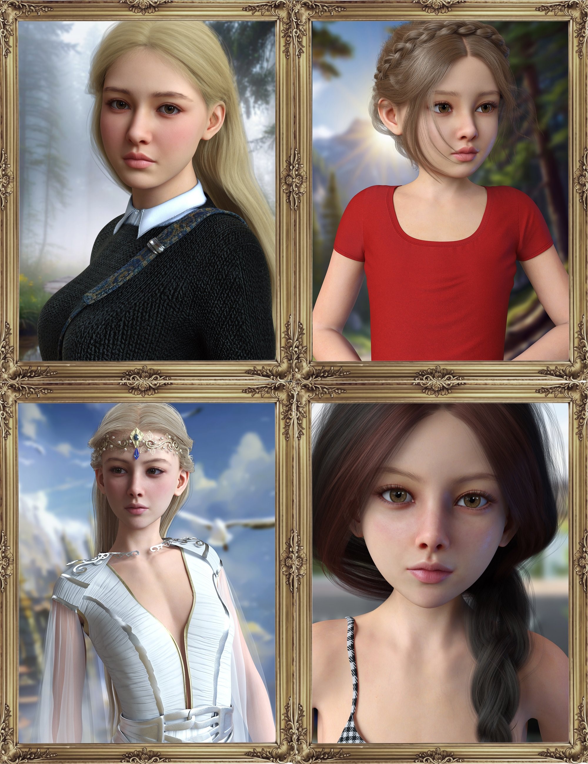 Vo Ava And Young and Vo Air and Young HD for Genesis 9 Character Bundle 1740916584