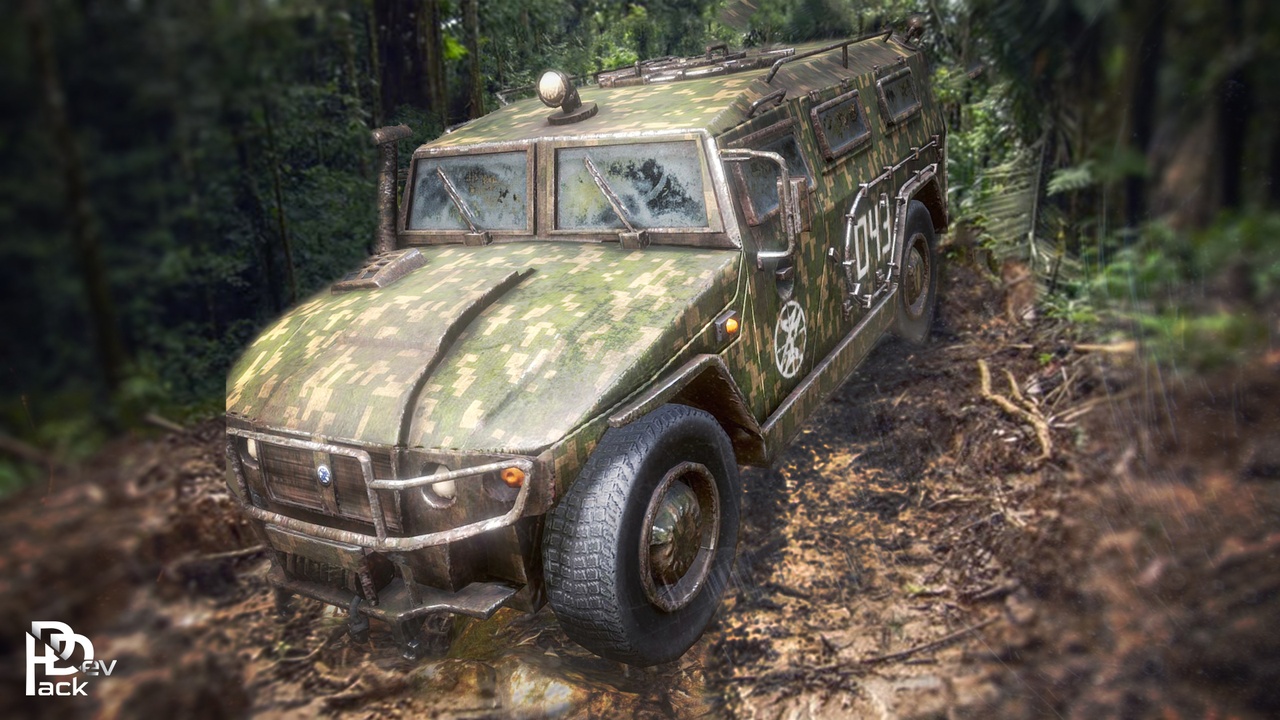 [UE4.26] GAZ Tiger / Combat Vehicle / 6 Versions 2025 - Free Daz 3D Models