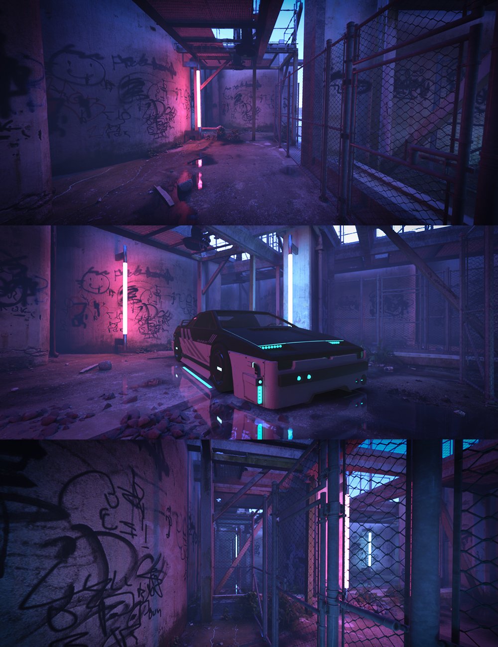 20 HDRIs Grungy Zone Neon 2 20hdrisgrungyzoneneon00maindaz3d 1741939550