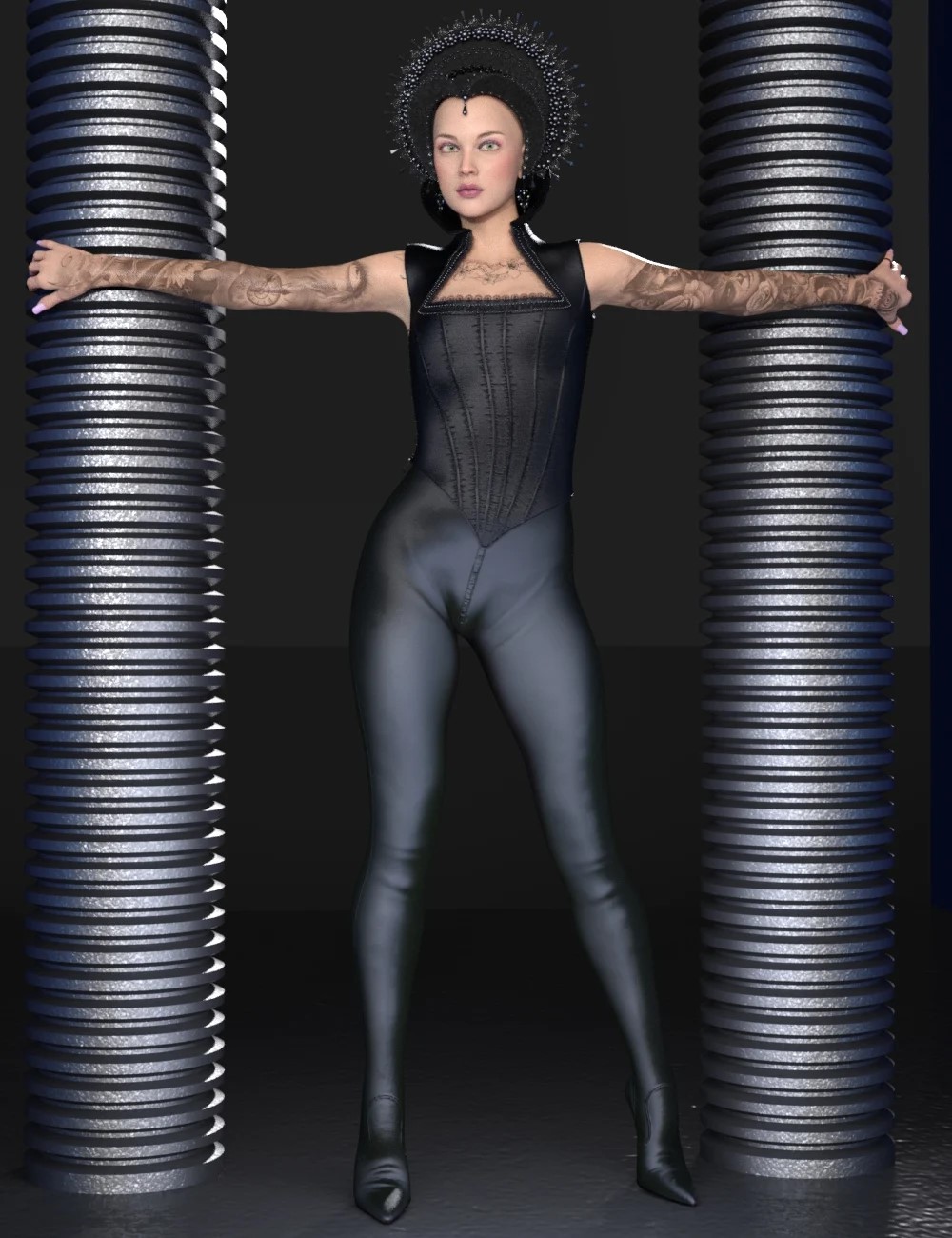 darkwavefantasycorsetandbootpantsforgenesis8and81female00maindaz3d 1743809448