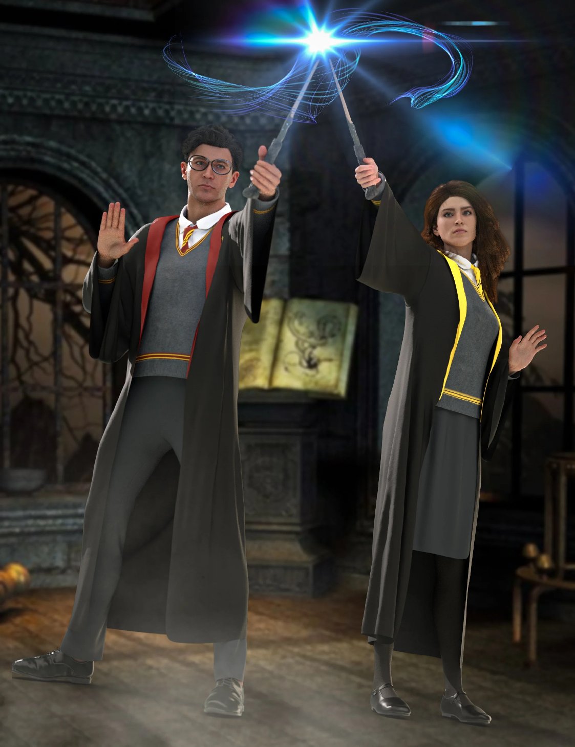 AH dForce Magical Wizard Outfit Texture Add on 1745237669