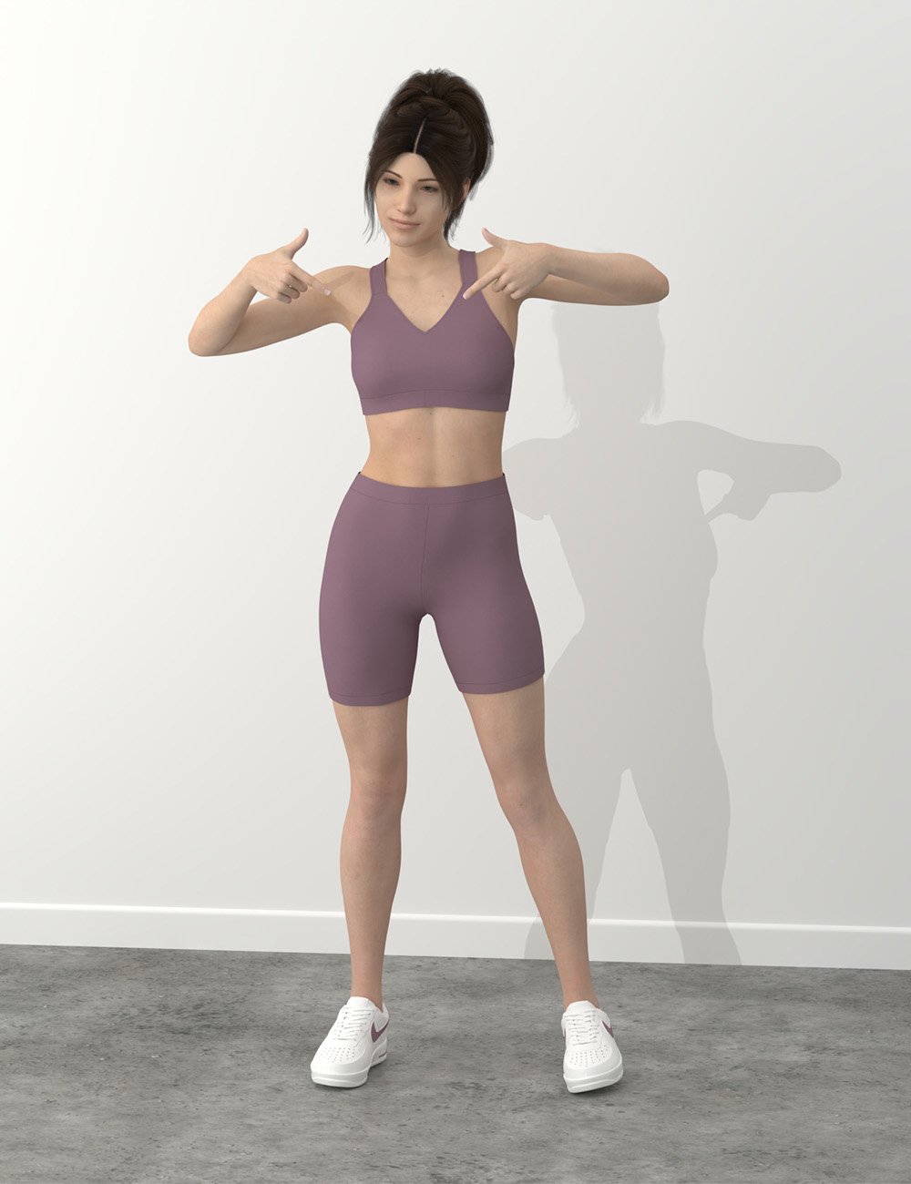 SPORTS BRA AND BIKE SHORTS ACTIVEWEAR SET FOR GENESIS 8 FEMALES intelligence overview