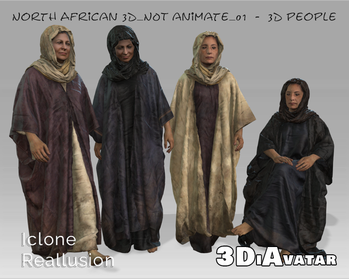 North African 3D NOT animate 01 3D people Iclone 1745941547