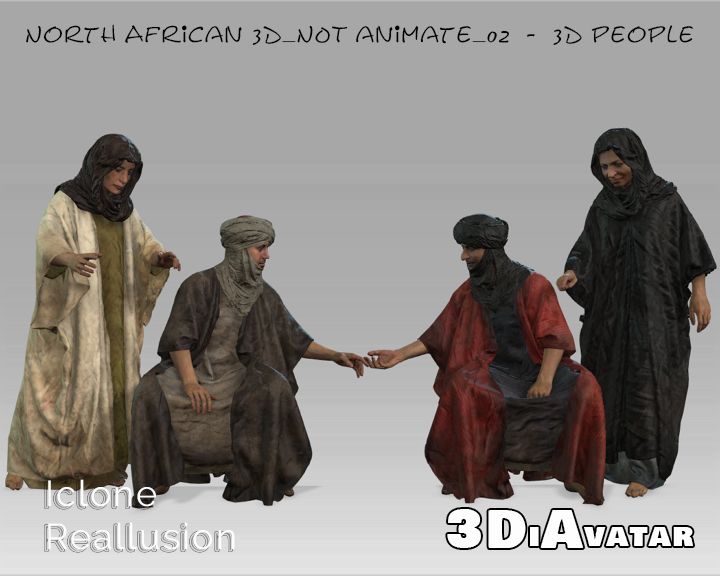 North African 3D NOT animate 02 3D people Iclone 1745941562