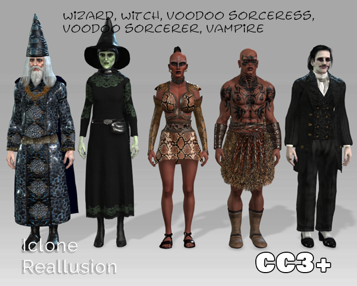 Wizard Witch Voodoo sorceress Voodoo sorcerer Vampire Iclone 1745941457