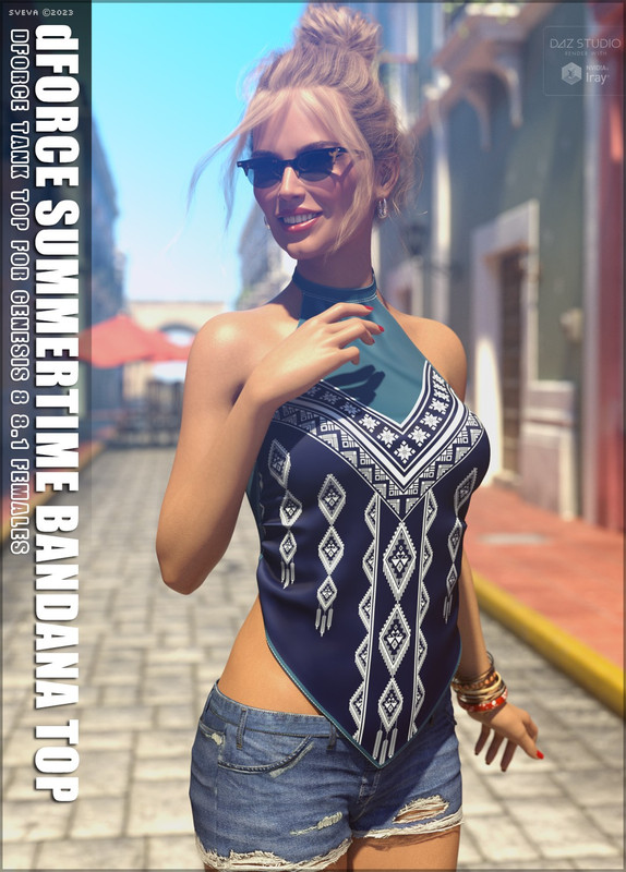 d Force Summertime Bandana Top 1745937028