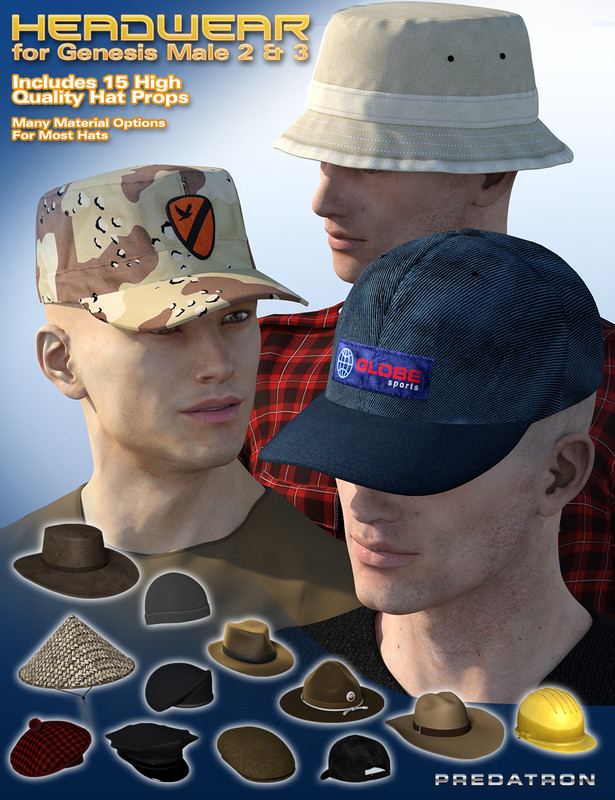 00 main headwear for genesis 2 and 3 males daz3d 1746268281