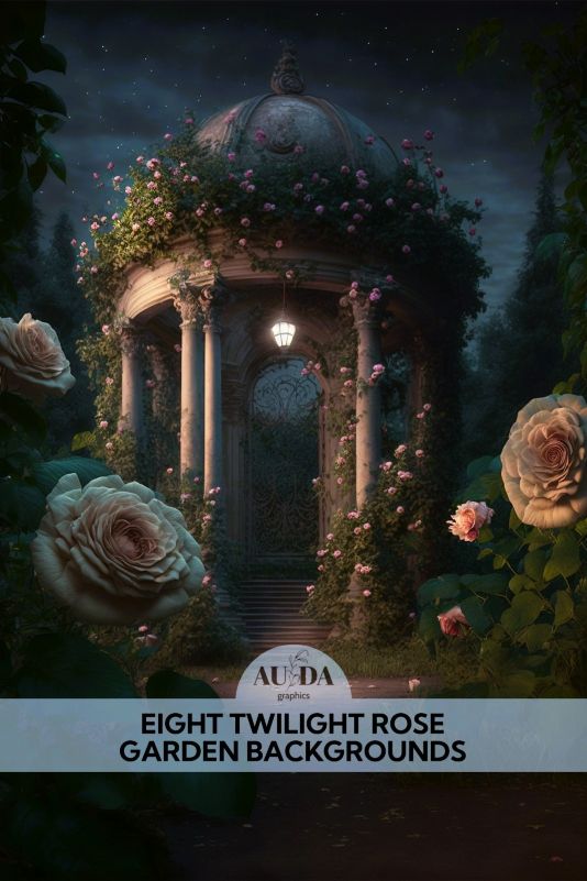 A Twilight Rose Garden 1746429629