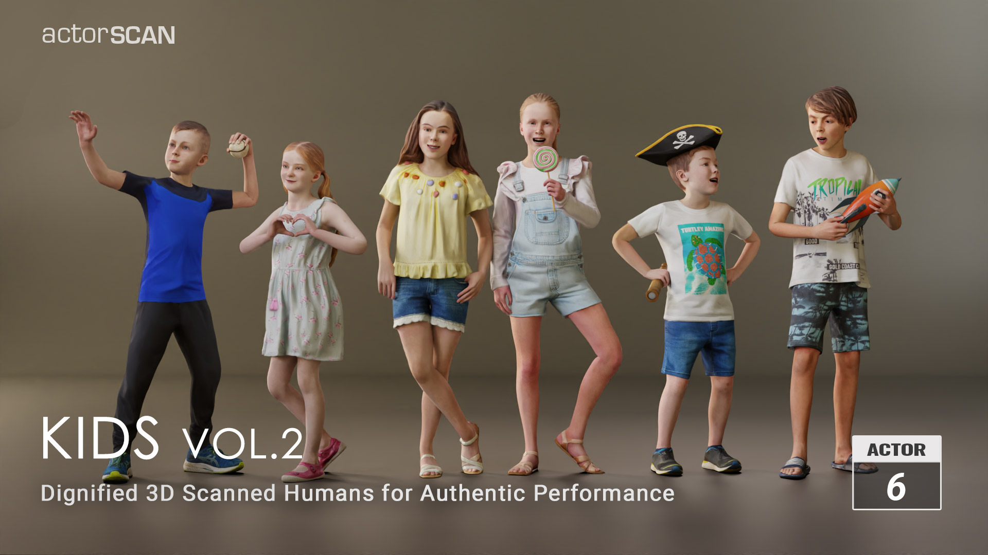 Kids Vol.2 2026 - Free Daz 3D Models