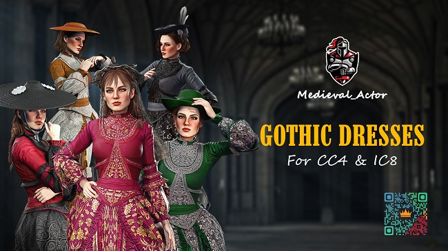 Medieval Dress Gothic Pack 1746640926
