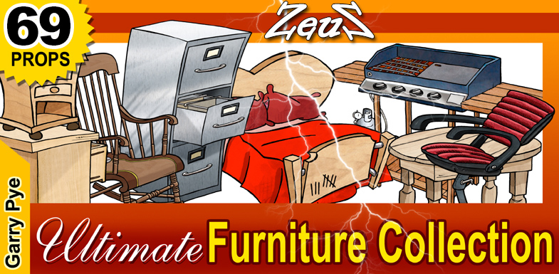 CrazyTalk Animator Prop Pack Garry Pye Furniture Collection 1747345885