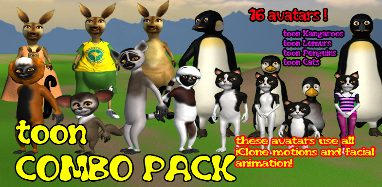 Iclone Characters Toon combo pack 1 1747420775