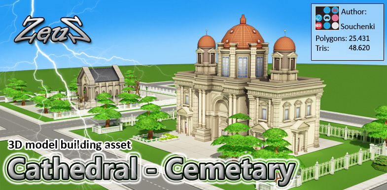 iClone Scene Pack City Cathedral and Cemetery 1747421455