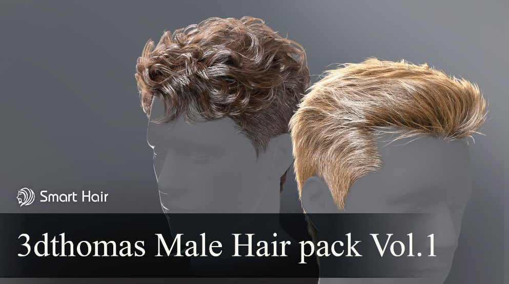 3dthomas Male Hair pack Vol 1 1747857234