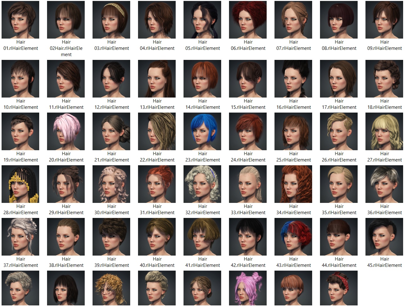 FemaleCC4 Hair 1747857351