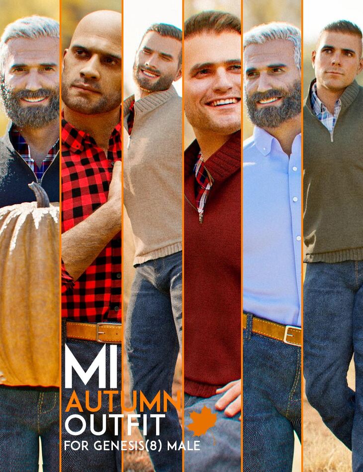 dForce MI Autumn Outfit for Genesis 8 Males 1748675914