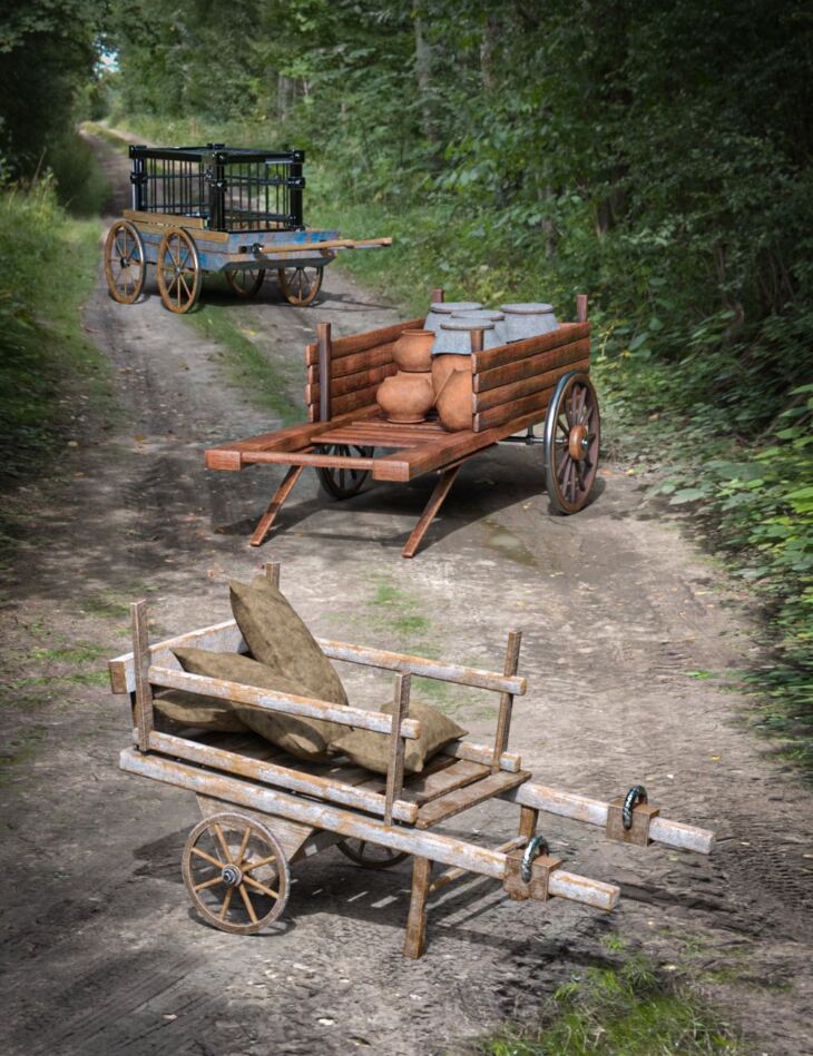 BW Medieval Transport Wagons Set 01 02 1748912916