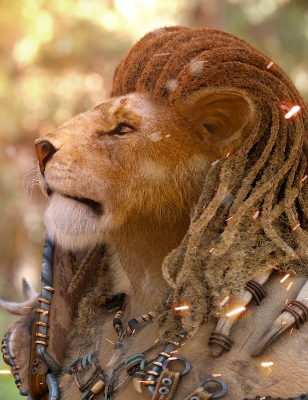 Leo Dreads Hair for Genesis 9 1749342846