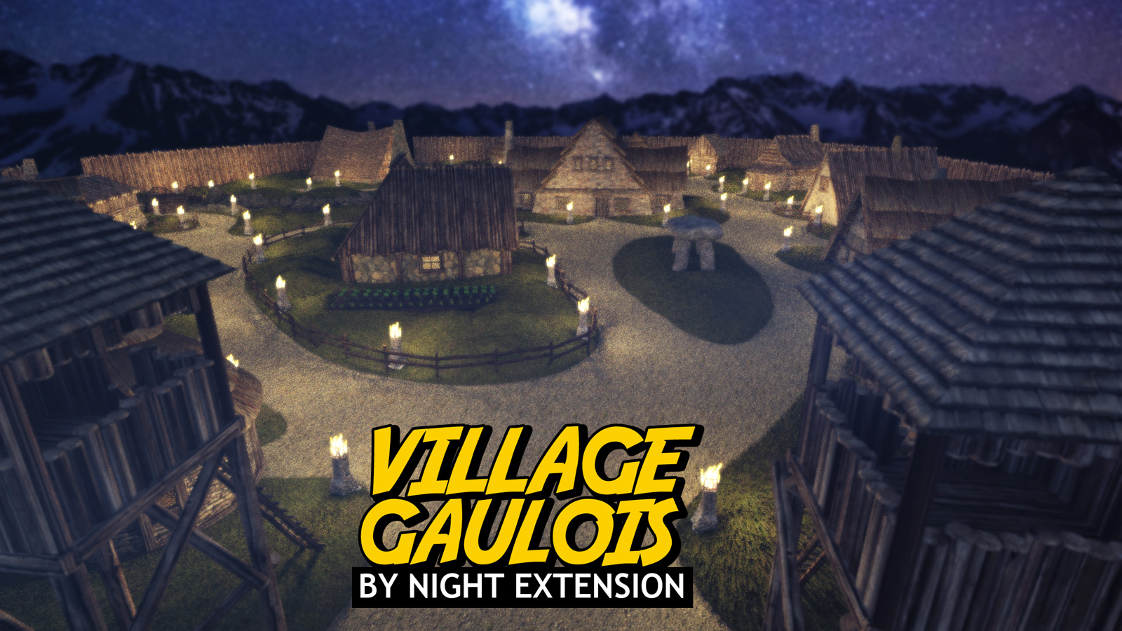 Village Gaulois - By Night Extension - for DS Iray 1 https://new.imagehostx.com/upload/2025/06/08/full-6c8de96edd9ef75575b005c2d729588b_1749386900.jpg
