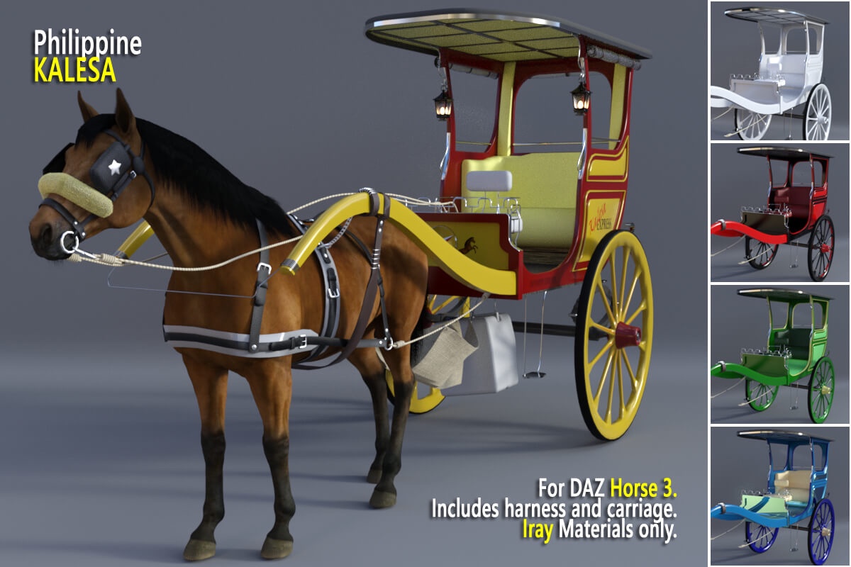 Philippine Kalesa for DAZ Horse 3 1750393424