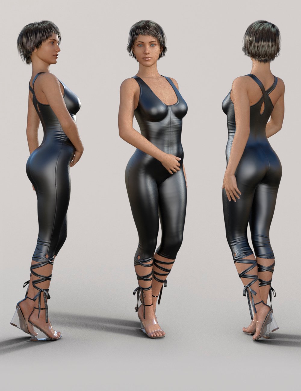 skinny jumpsuit and heeled sandal for genesis 8 females 00 main daz3d 1750737525