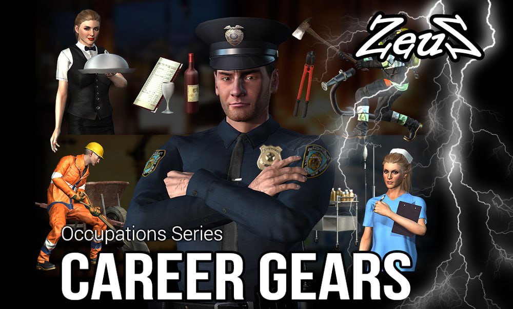 Occupations Series - Career Gears (Iclone) 1 Occupations Series - Career Gears (Iclone)