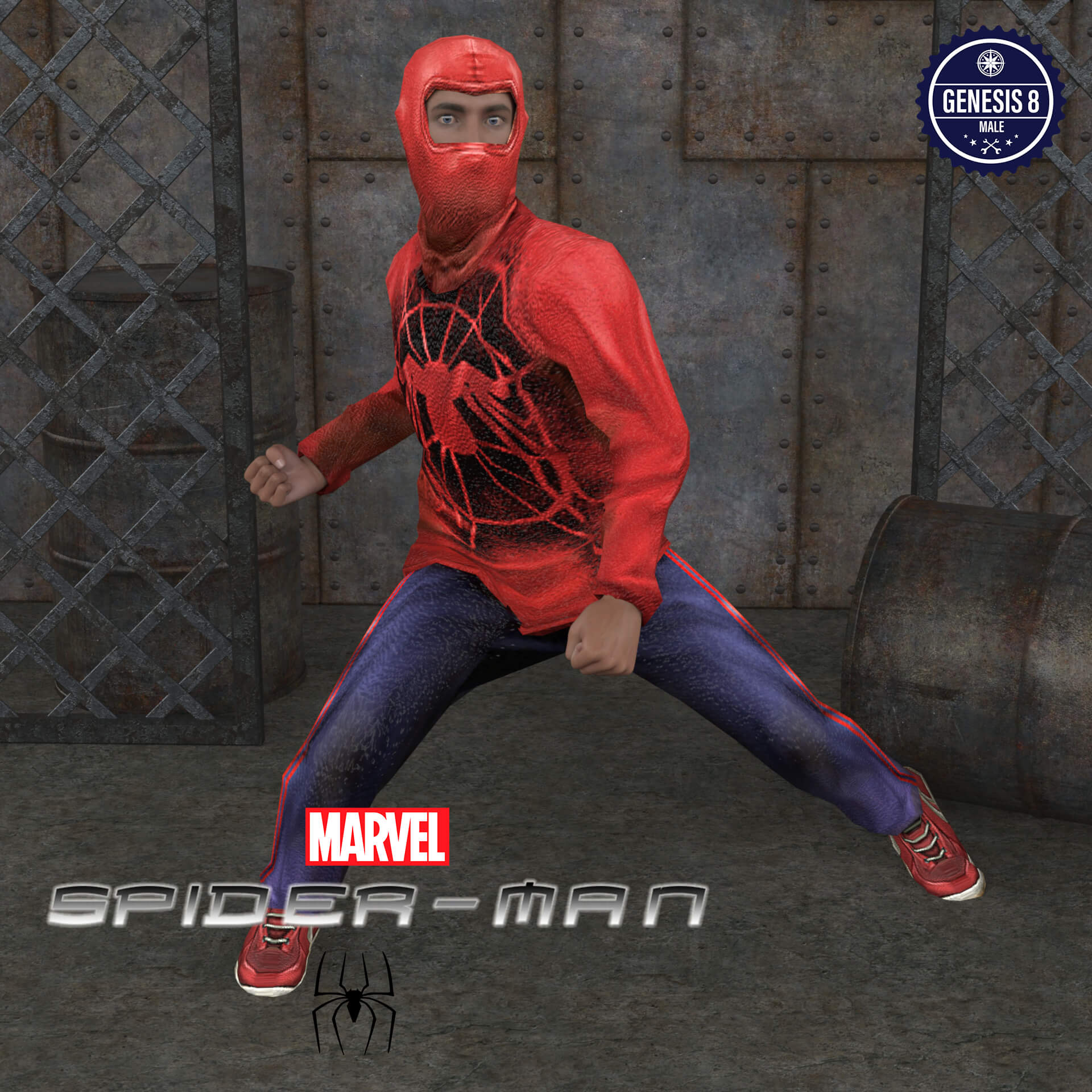 lyko3d spider man 2002 wrestler suit for g8m 01 1751055167