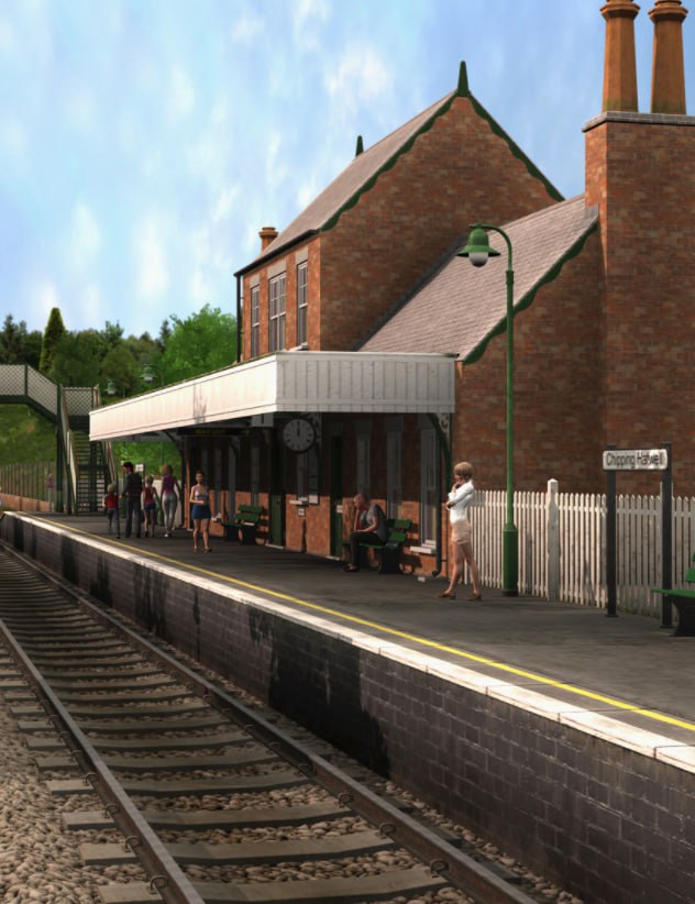 Old Railway Station and Thumper 1751226319