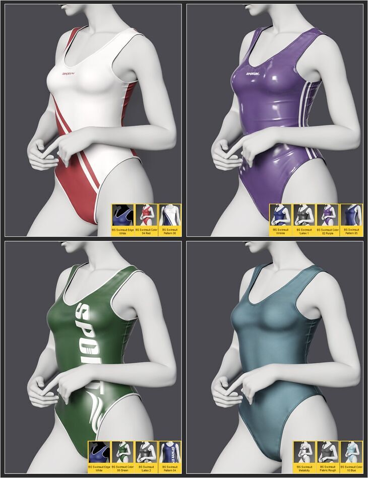 dForce BS Swimsuit for Genesis 9 1751277746