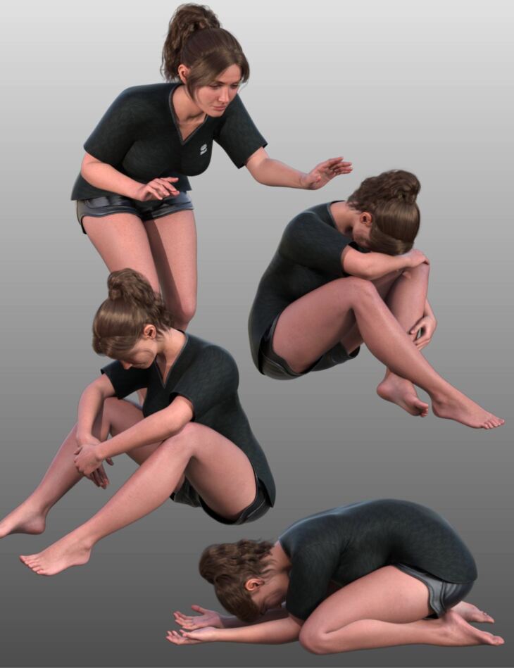 FG Depth of Despair Poses for Genesis 9 Feminine and Genesis 8 Female 1751459793