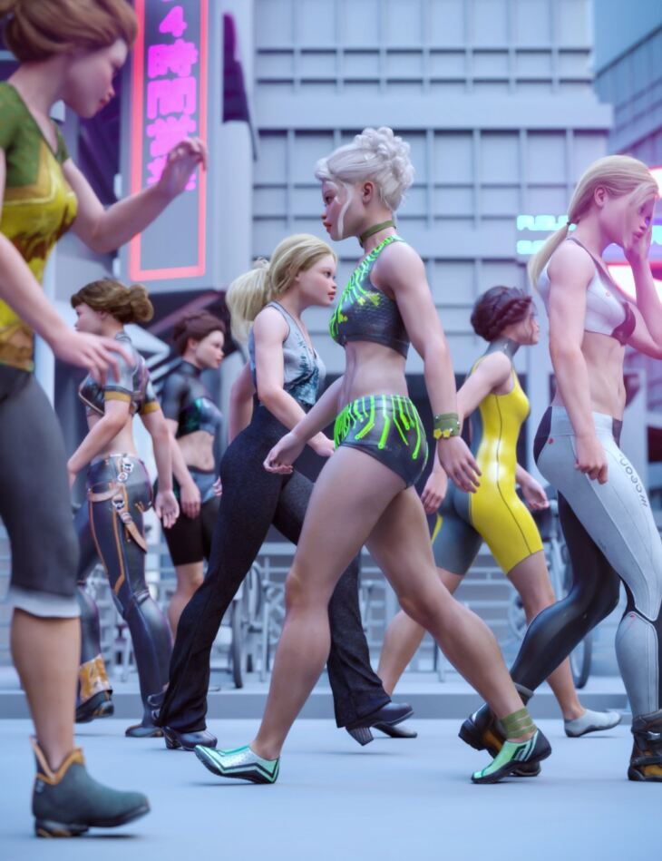 Everyday Walking Poses for Genesis 9 and 8 Females 1751817155