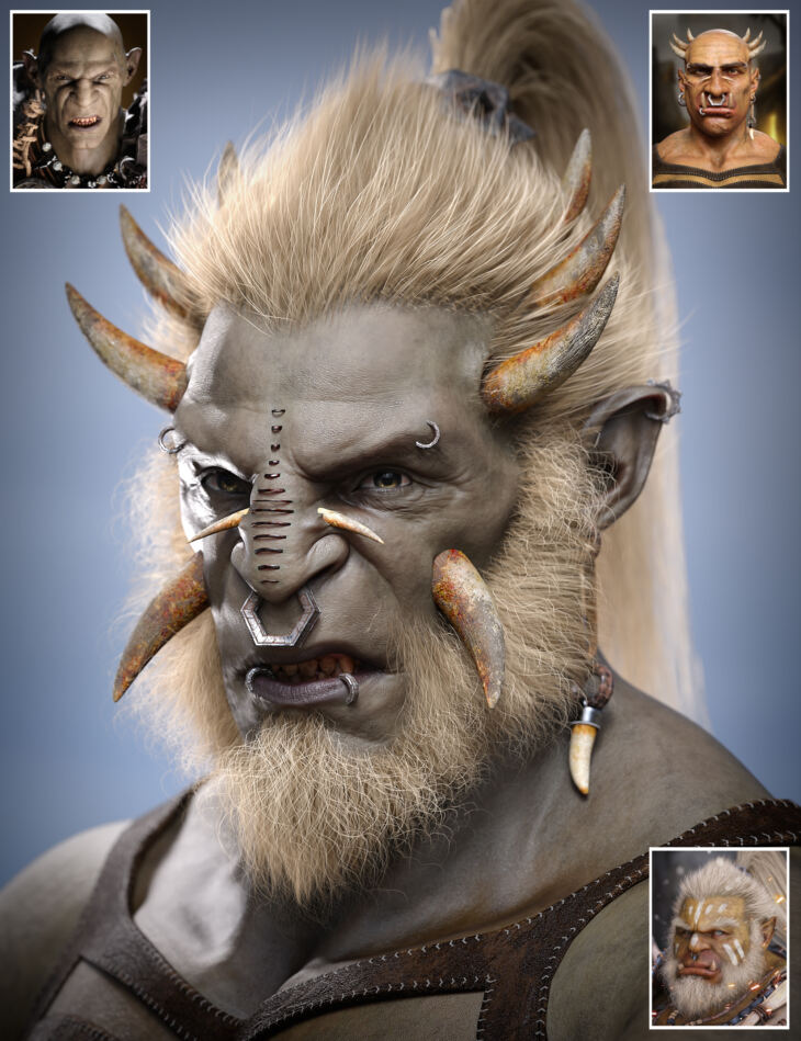 Grugmar HD Orc for Genesis 9 Bundle 1751828479