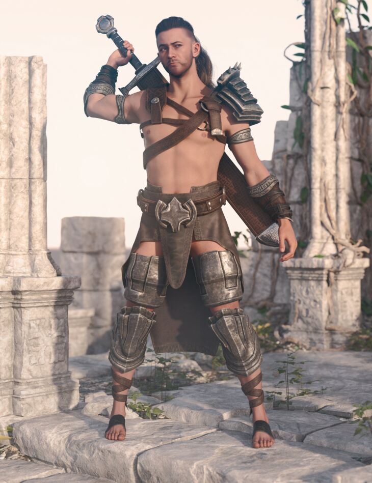 dForce Roar Armor Outfit for Genesis 9 1751819300