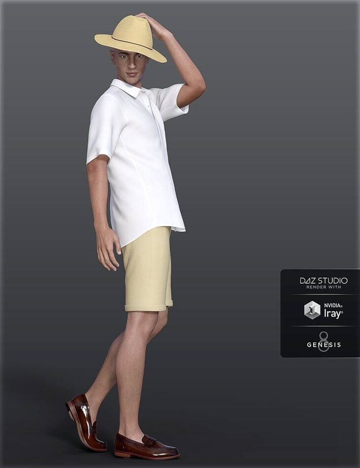 dForce HC Summer Casual Outfits for Genesis 8 Males 1751872826