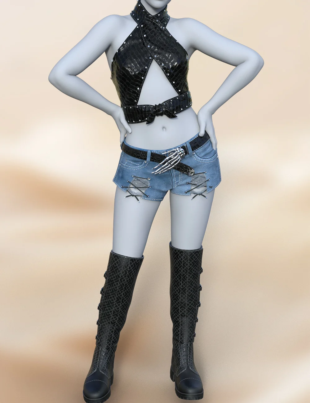 Snakeskin Sleeveless Vest 1752216228