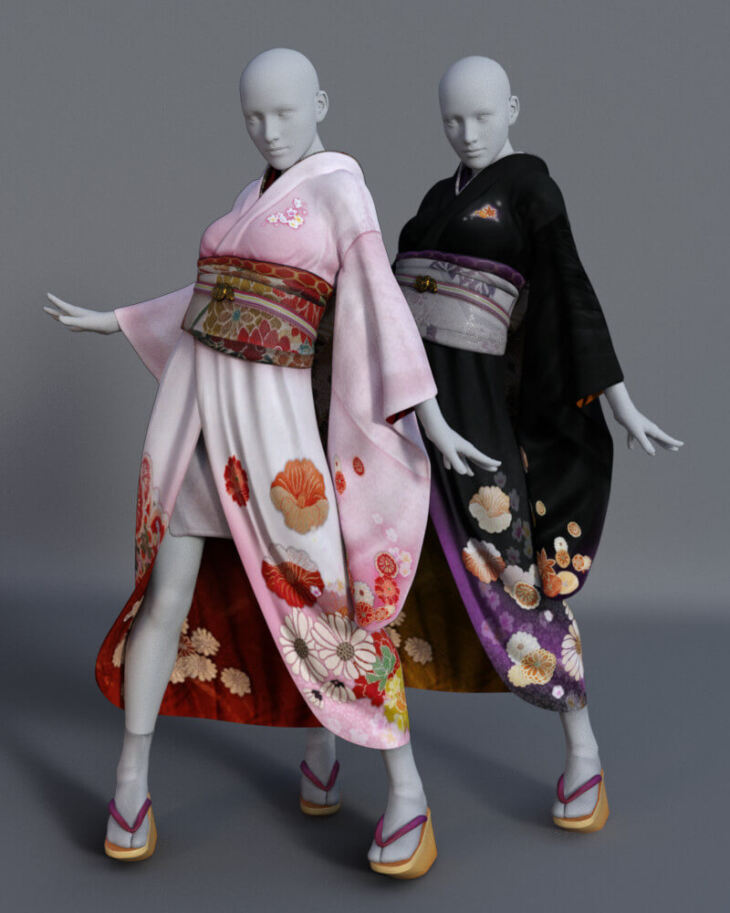 dForce Furisode Set for G8F 1752422607