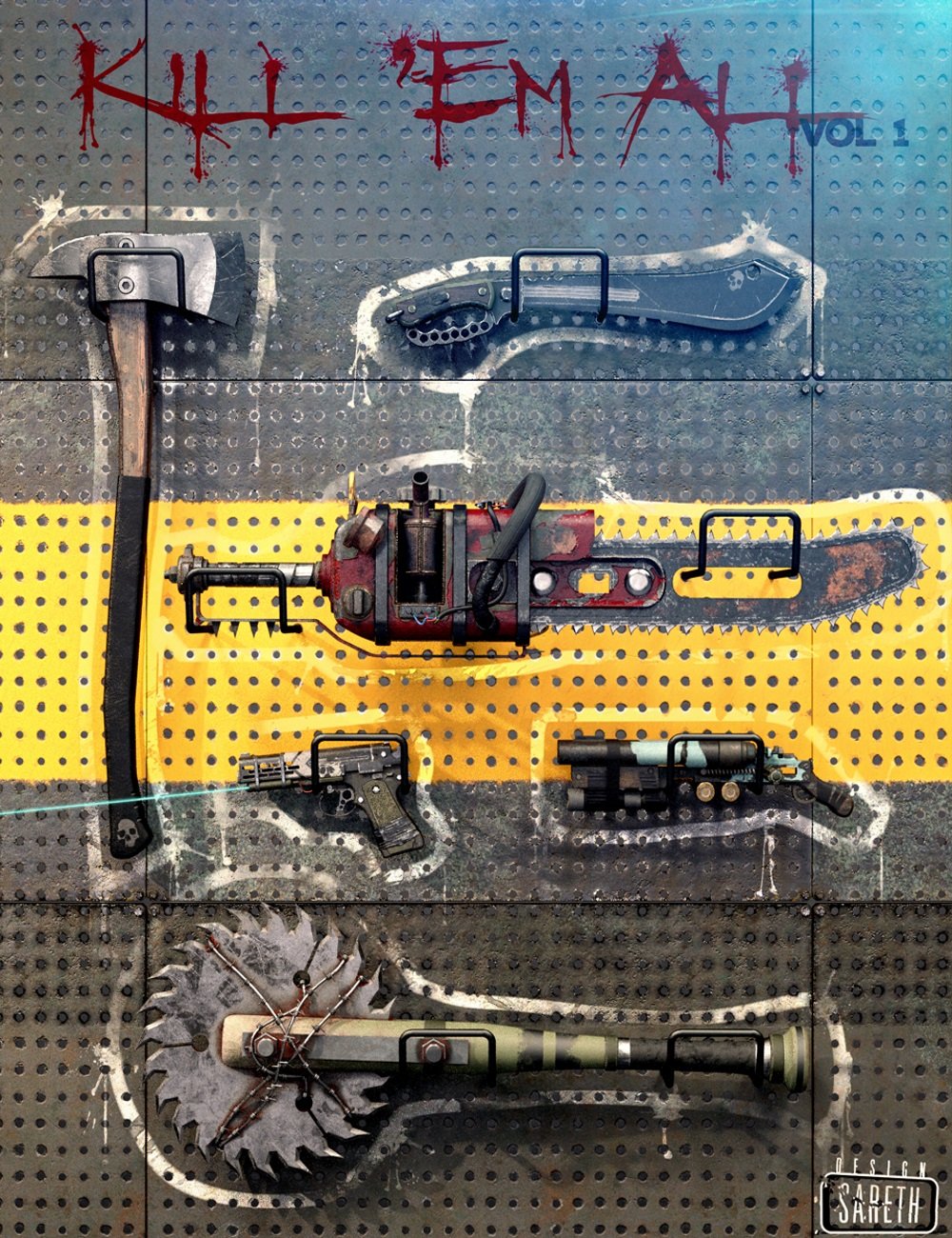 00 main kill em all weapon set vol 1 for genesis 3 and 8 daz3d 1752641289