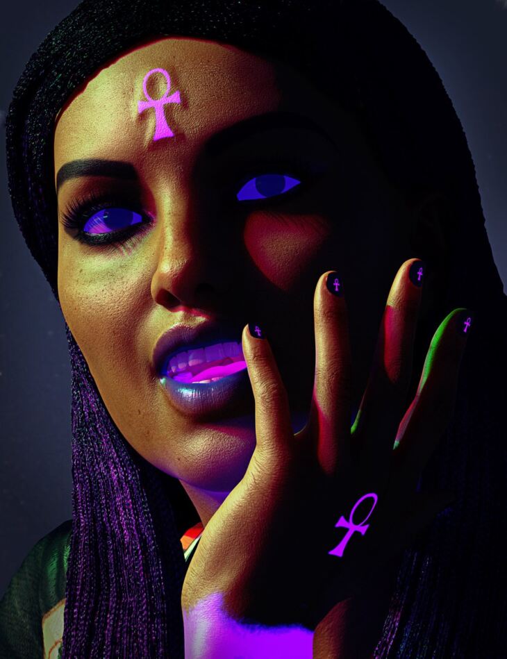 SBibb Egyptian Ankh Makeup Set for Genesis 8 Female 1753108963