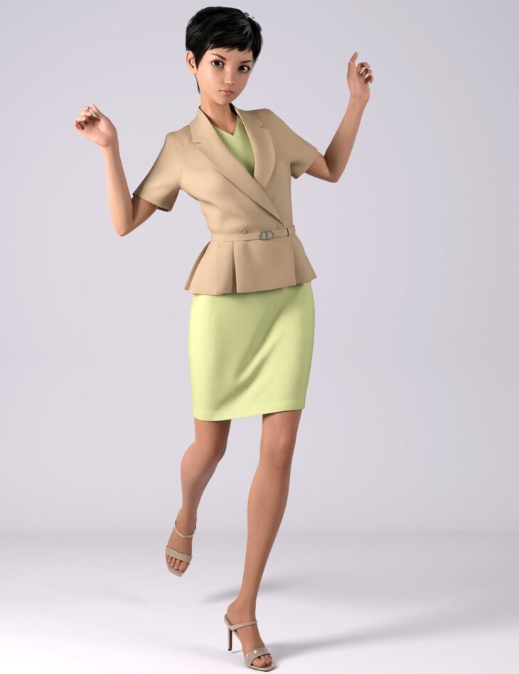 dForce HnC Summer Office Outfits for Genesis 8 1 Females 1753103237