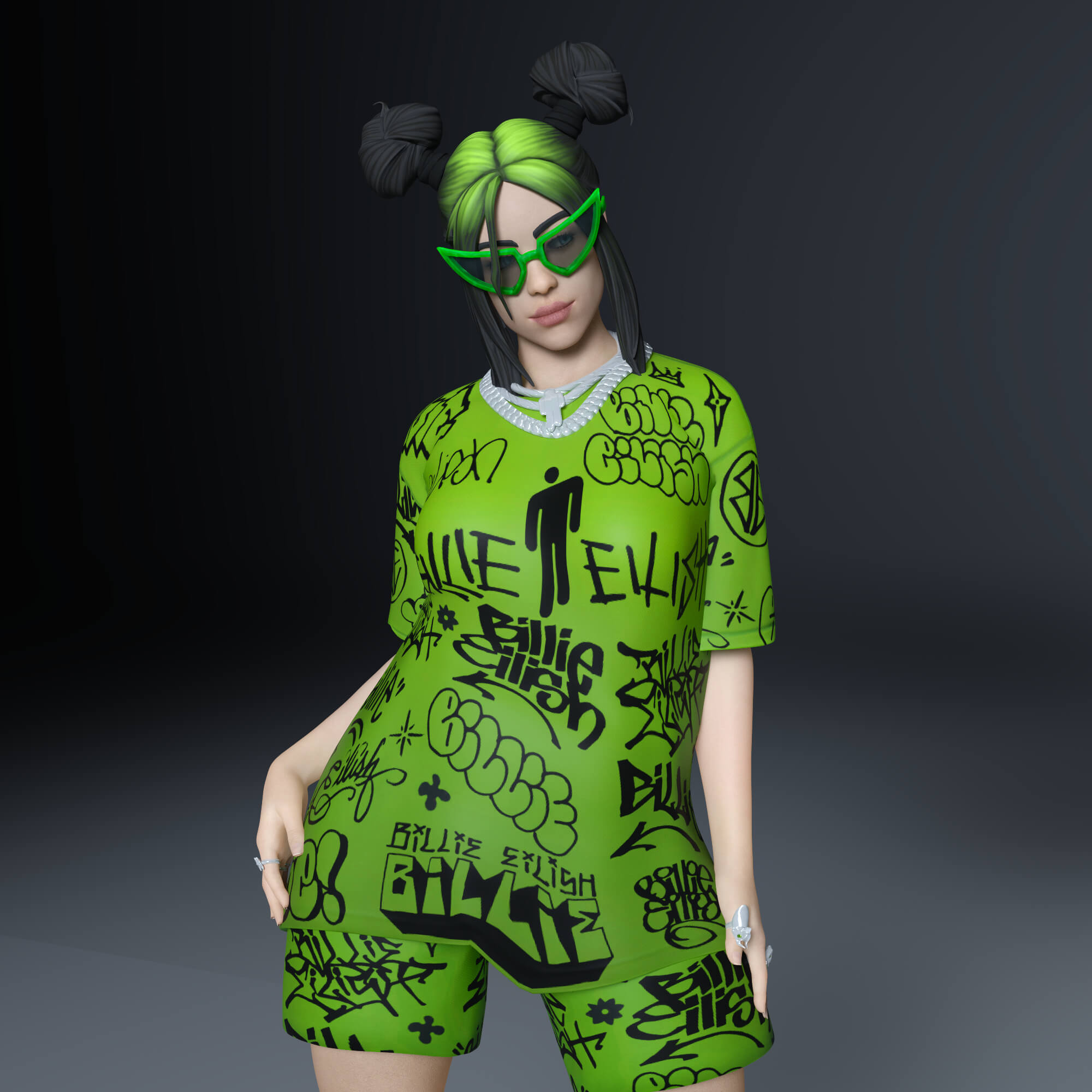 fortnite billie eilish for genesis 8 female 01 1753066678