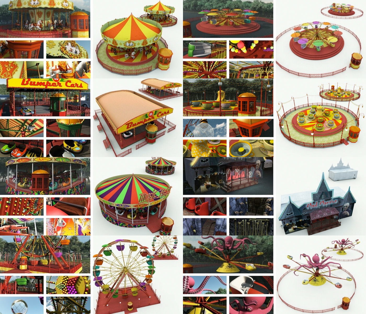 Meshbox Amusement Park Vol 1 (Poser) 1 Meshbox Amusement Park Vol 1 (Poser)
