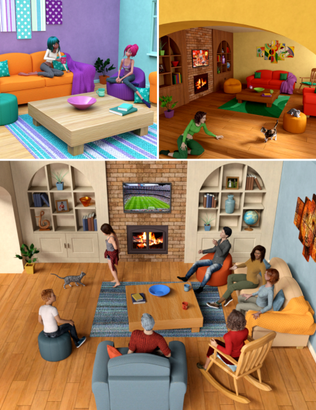 Toon Comfy Family Room 1753431823